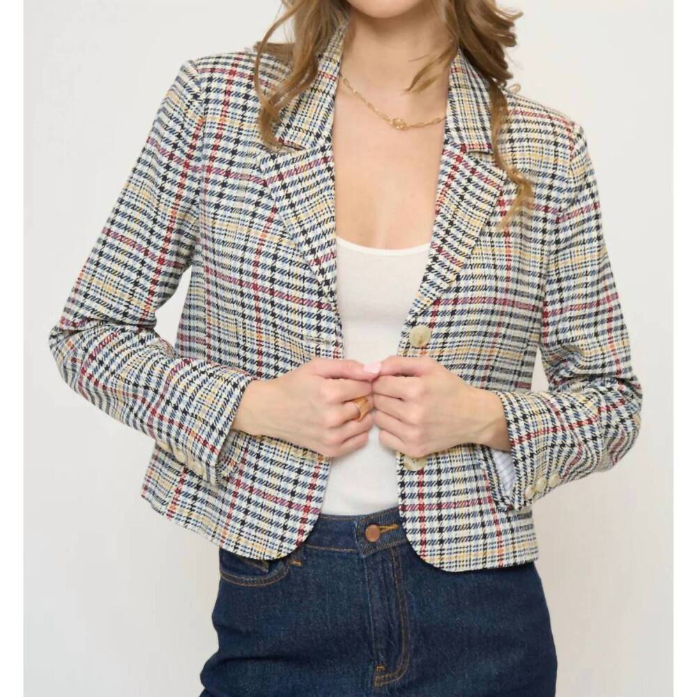 NEW CENTRAL PARK WEST franki lady blazer in black multi